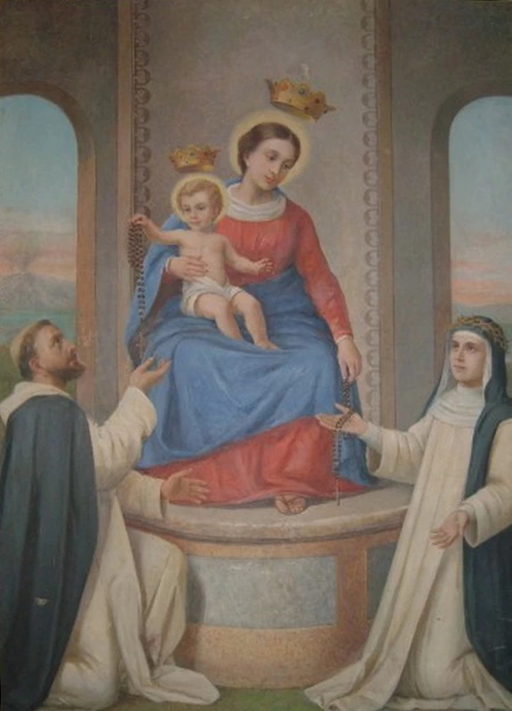 Madonna del rosario di Pompei e santi